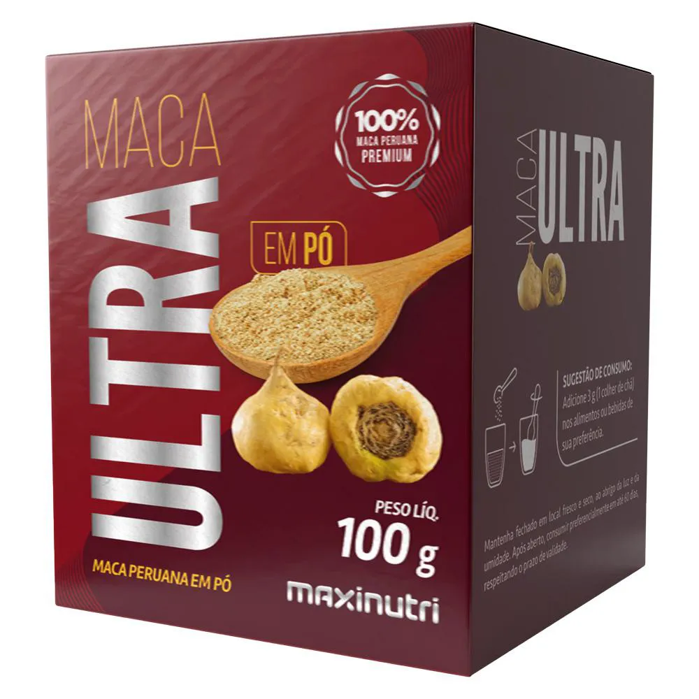 MACA ULTRA EM Pó 100G OGIRINAL 100% MACA PREMIUM MAXINUTRI