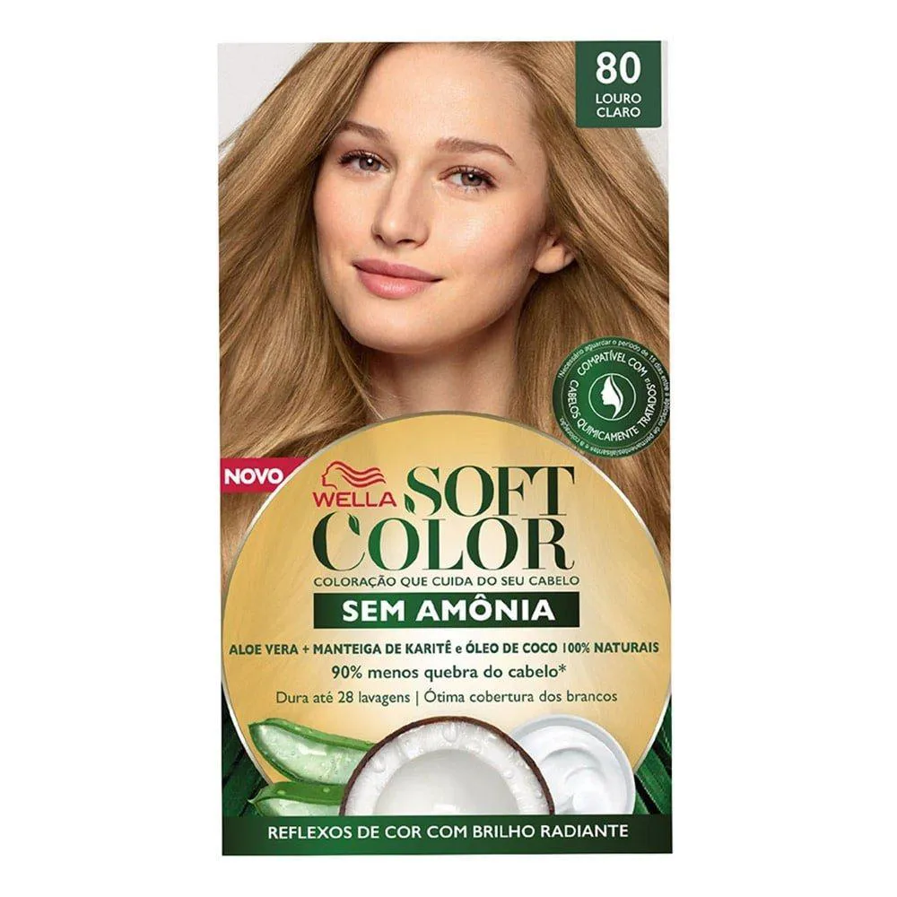 TINTURA SOFT COLOR 80 LOURO CLARO 35G