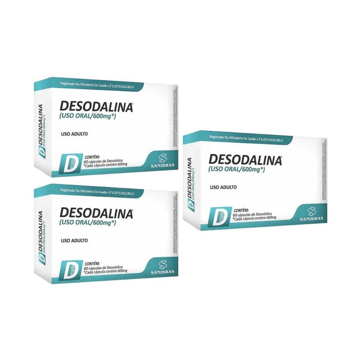 KIT C3 SUPLEMENTO DESODALINA TêRMOGENICO C60 – SANIBRAS