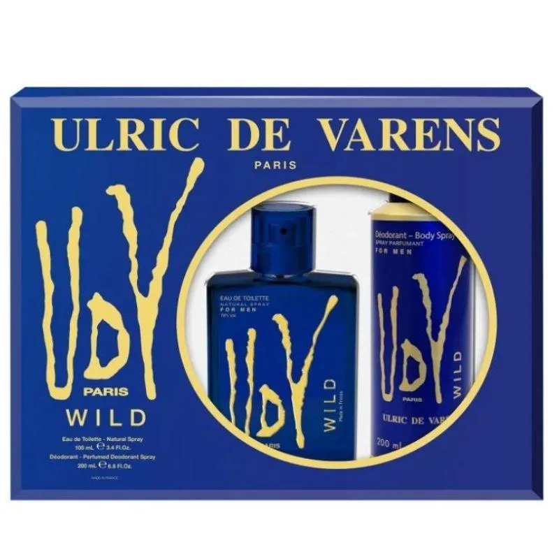 KIT UDV WILD EDT ( PERFUME 100ML + DEO SPRAY 200ML )