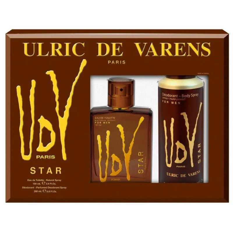 KIT UDV STAR FOR MEN (PERFUME 100 ML + DEO SPRAY 200 ML)