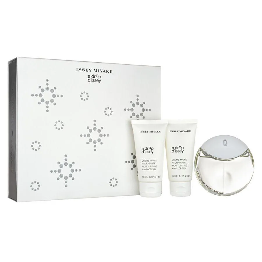 KIT A DROP D'ISSEY ( PERFUME EAU DE PARFUM 50ML + 2 CREMES HIDRATANTES DE MãOS 50ML )