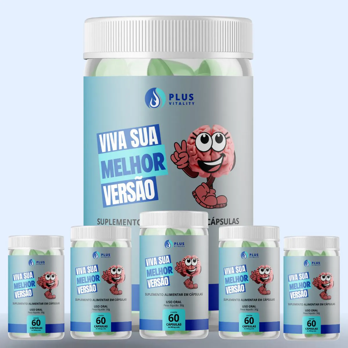 KIT 6 PLUS VITALITY DIA SUPLEMENTO ALIMENTAR VITAMíNICO