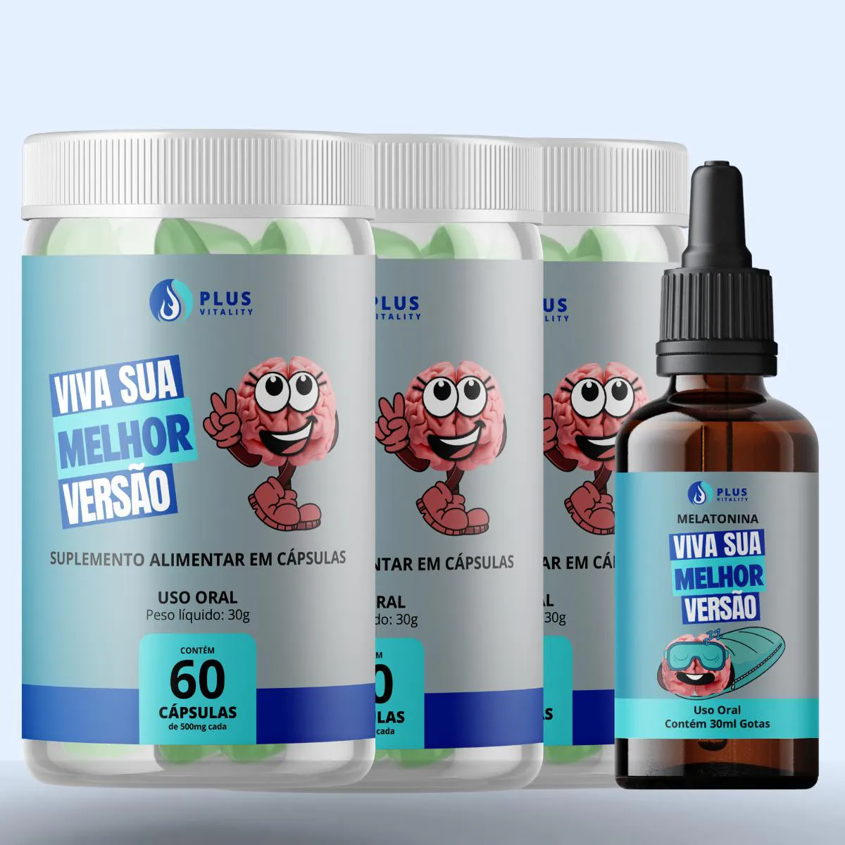 KIT 3 PLUS VITALITY DIA + BRINDE 1 PLUS VITALITY NOITE