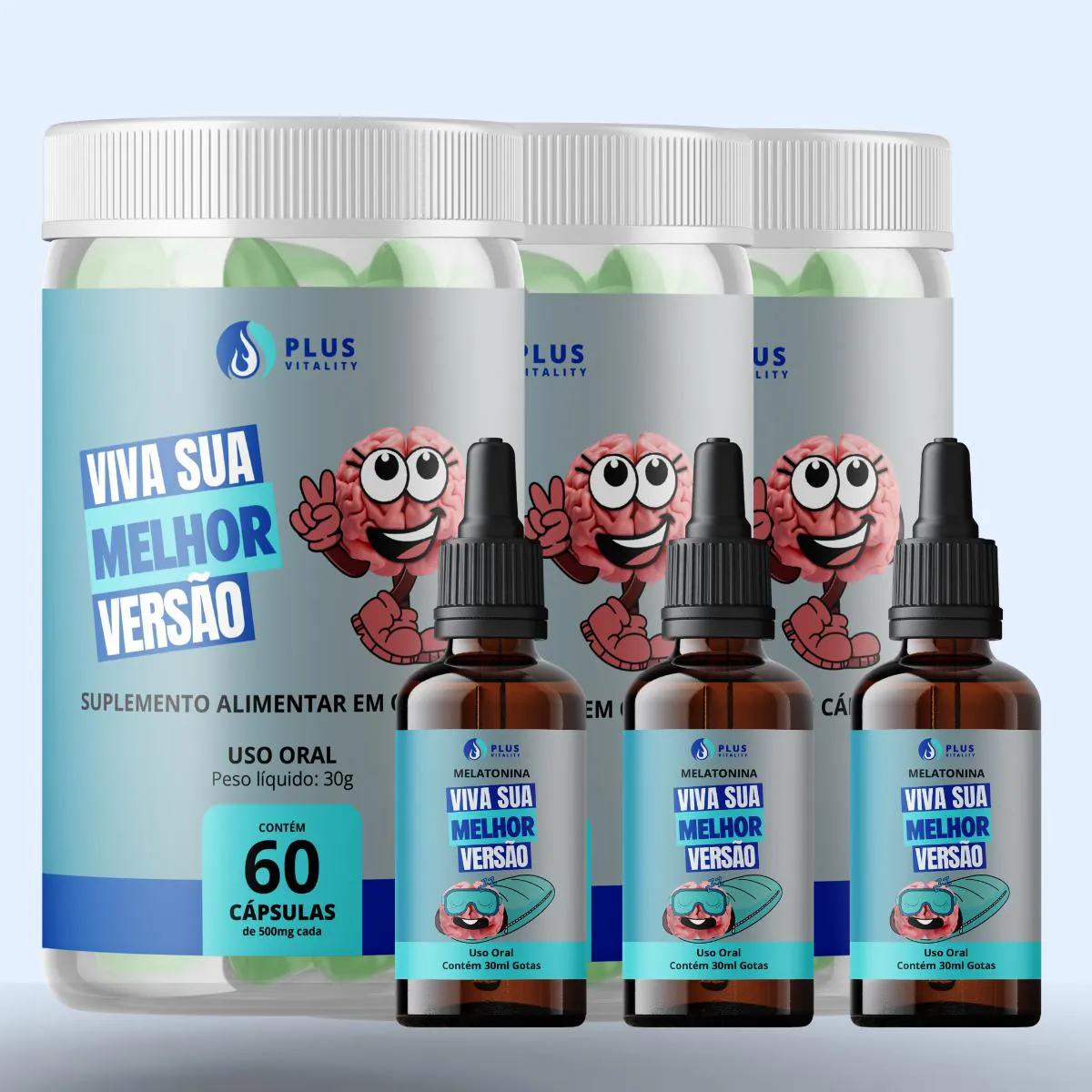 KIT 3 PLUS VITALITY DIA + 3 PLUS VITALITY NOITE