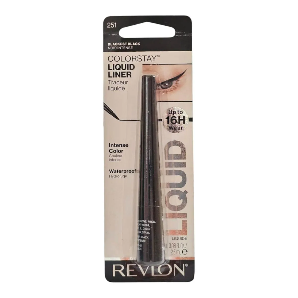 REVLON COLORSTAY LIQUID LINER BLACKEST BLACK 251 - DELINEADOR 2,5ML