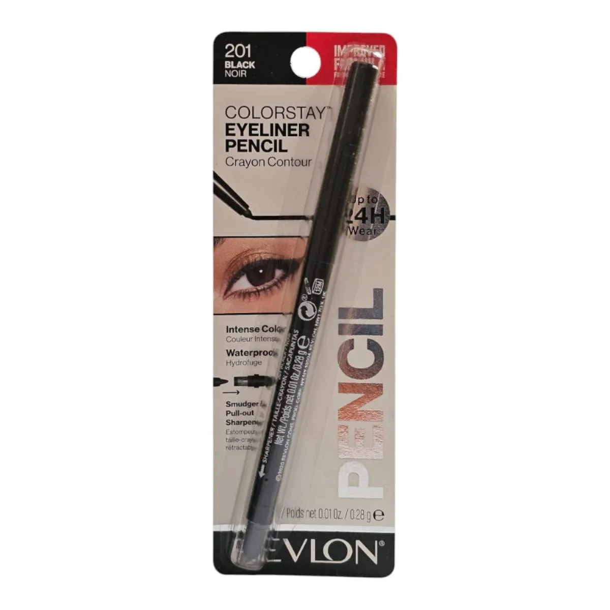 REVLON COLORSTAY EYELINER PENCIL BLACK NOIR 201 - LáPIS PARA OLHOS 0,28G