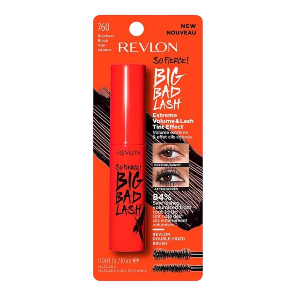 REVLON BIG BAD LASH BLACKEST BLACK 760 - MáSCARA DE CíLIOS 10ML