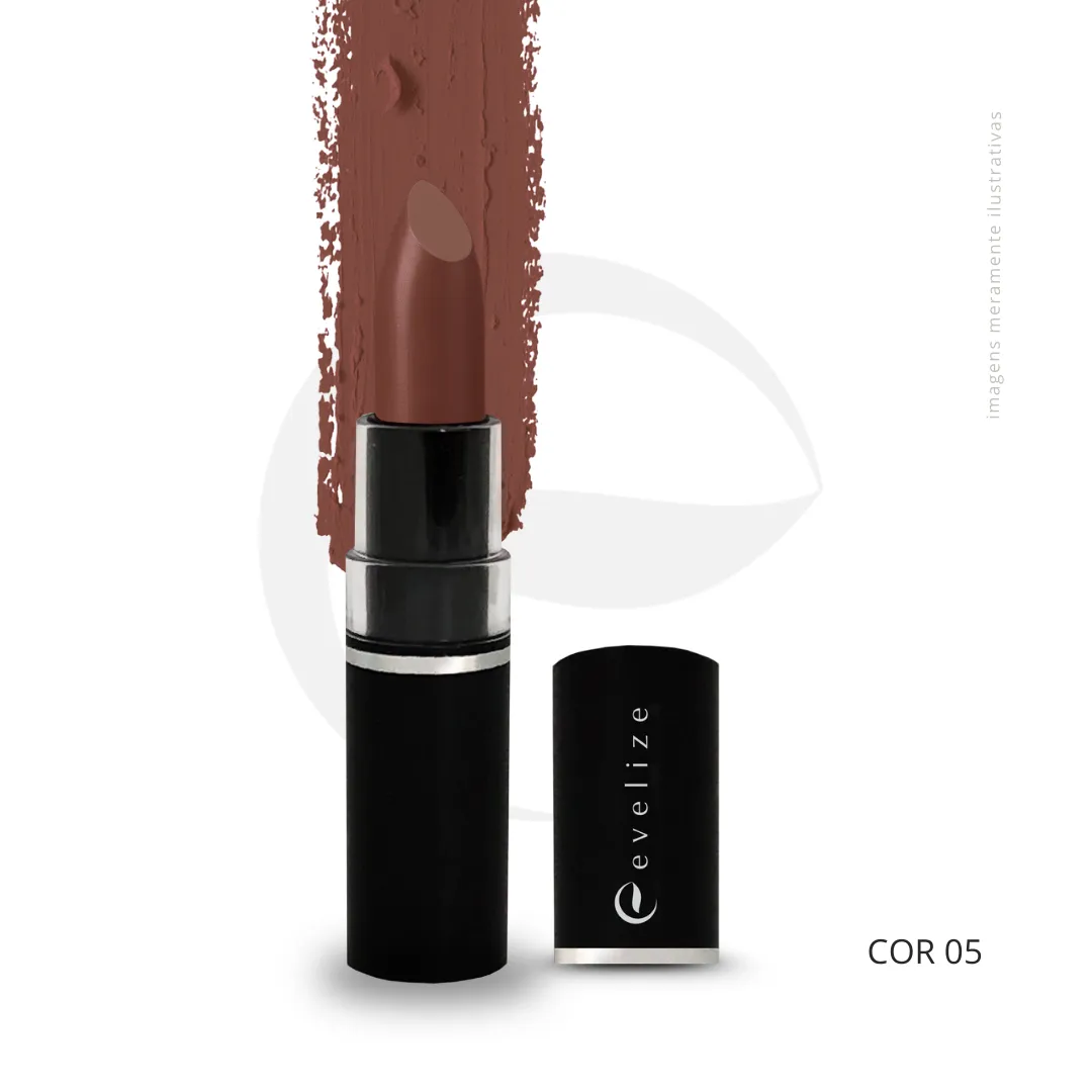 Batom Matte Evelize - Com Manteiga De Cupuaçu E Óleo De Castanha Do Pará 05