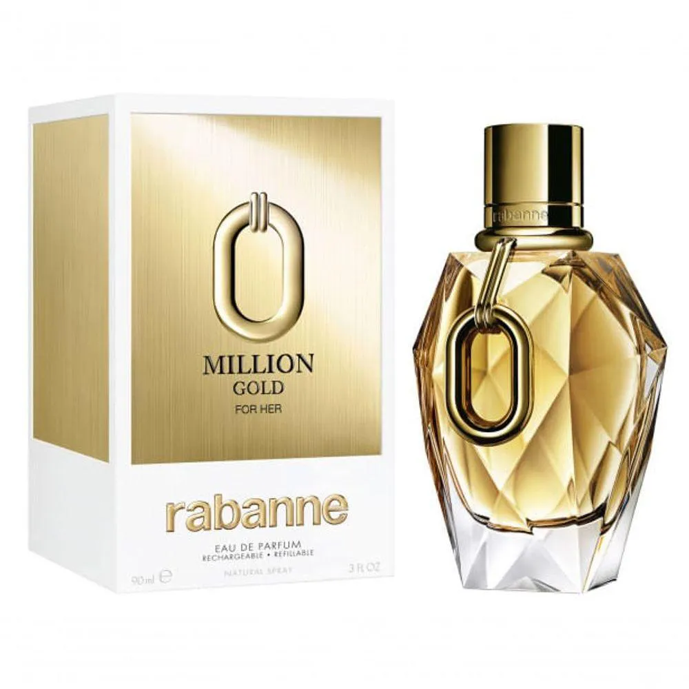 PACO RABANNE MILLION GOLD FOR HER EAU DE PARFUM REFILLABLE - PERFUME FEMININO 90ML