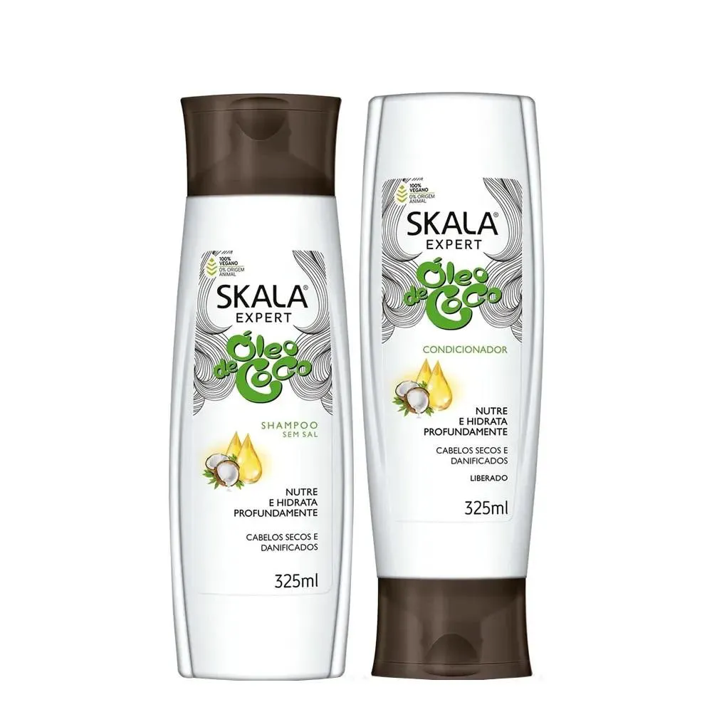 KIT SHAMPOO + CONDICIONADOR ÓLEO DE COCO - SKALA EXPERT