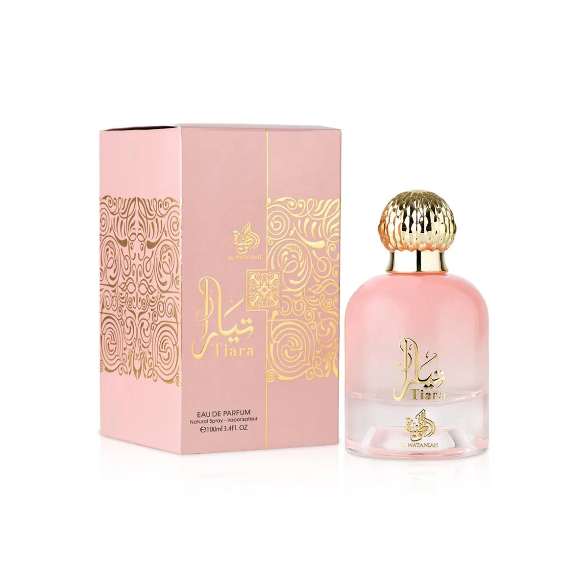 PERFUME FEMININO ÁRABE AL WATANIAH TIARA PINK 100ML EAU DE PARFUM IMPORTADO - SELO ADIPEC