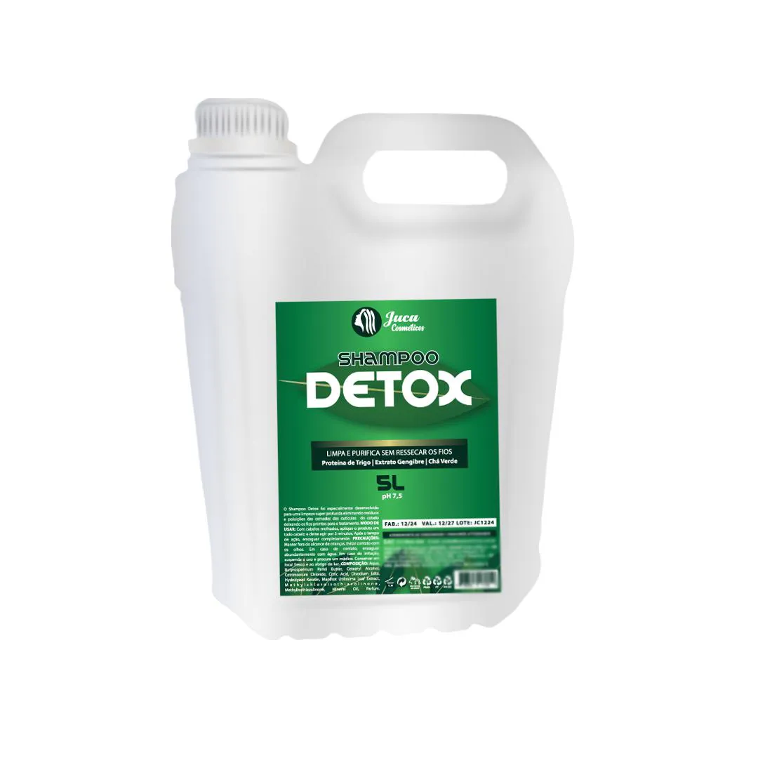 SHAMPOO DETOX LIMPEZA PROFUNDA GALãO 5L JUCA COSMETICOS