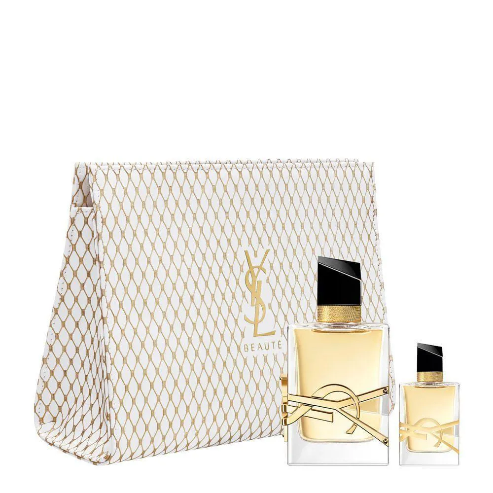 KIT YVES SAINT LAURENT LIBRE FEMININO - EAU DE PARFUM 50ML + 7.5ML + NéCESSAIRE