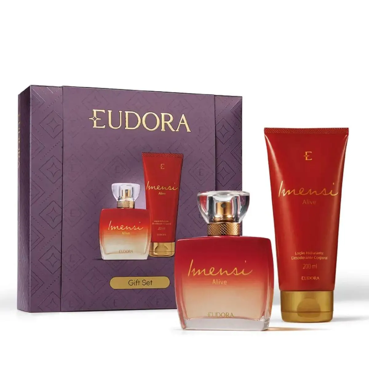 KIT PRESENTE IMENSI ALIVE DEO COLôNIA 100ML + LOçãO HIDRATANTE DESODORANTE CORPORAL 100ML
