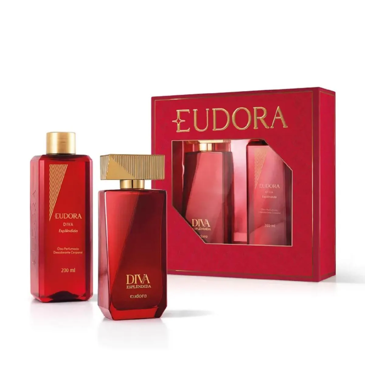 KIT DIVA ESPLêNDIDA DEO COLôNIA 100ML + OLéO CORPORAL 200ML