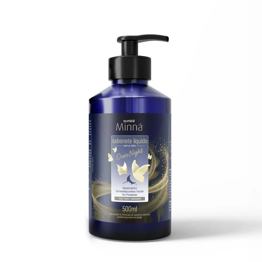 SABONETE LíQUIDO MINNá MãOS PUMP OVER NIGHT 500ML