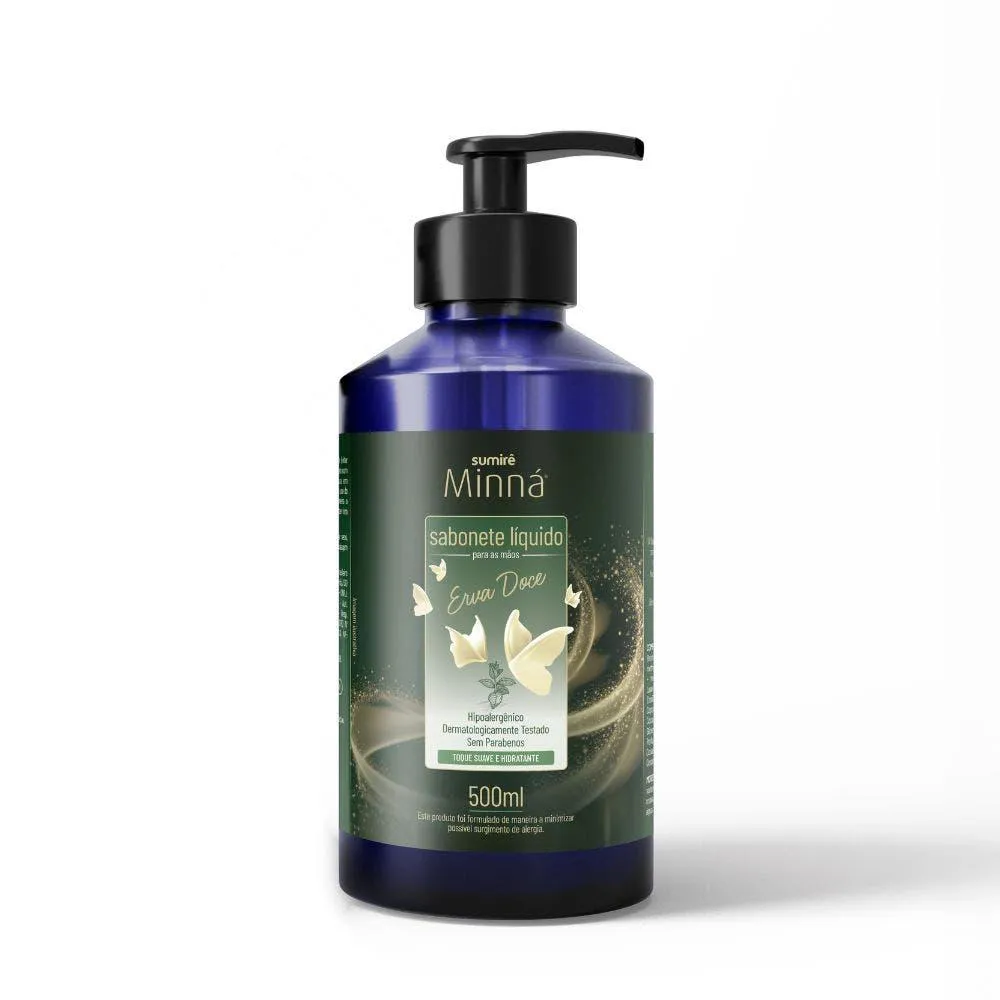 SABONETE LíQUIDO MINNá MãOS PUMP ERVA DOCE 500ML
