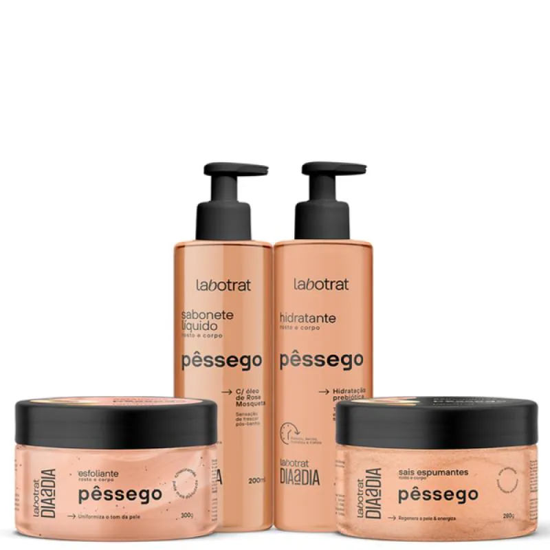 KIT DIA A DIA PêSSEGO ESFO 280ML + SABO + HIDRA + SAIS