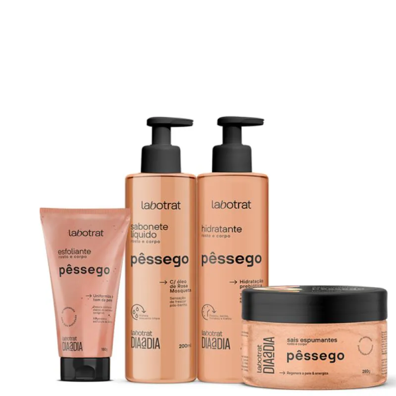 KIT DIA A DIA PêSSEGO ESFO 150ML + SABO + HIDRA + SAIS