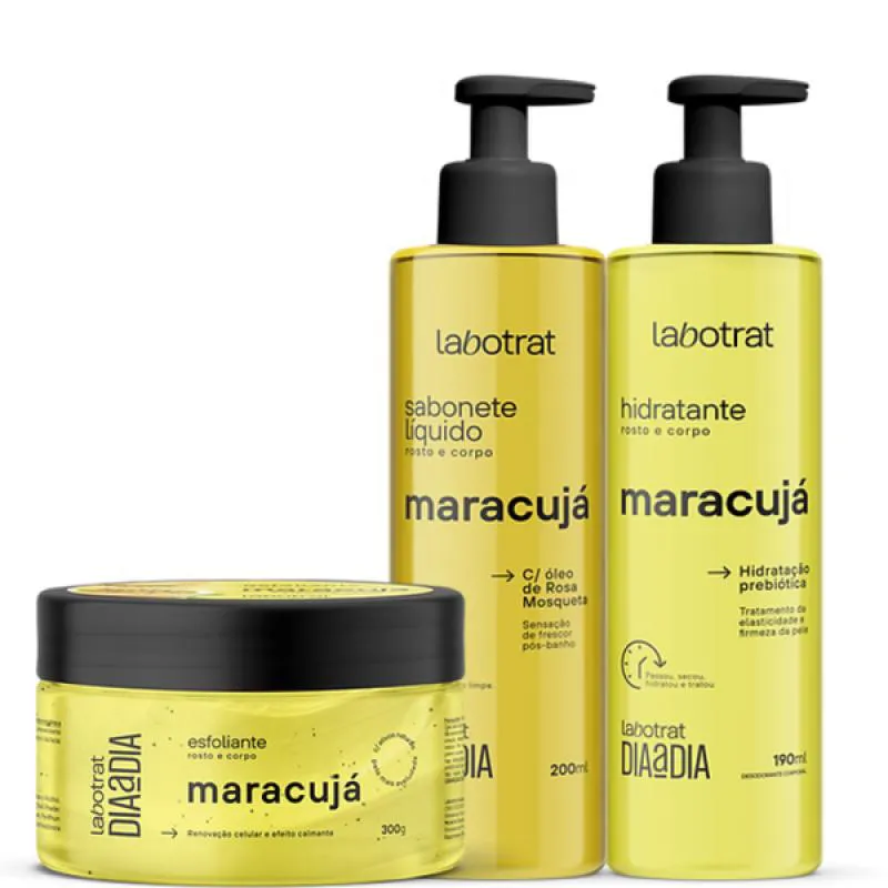 KIT DIA A DIA MARACUJá ESFO 280ML + SABO 200ML + HIDRA 190ML