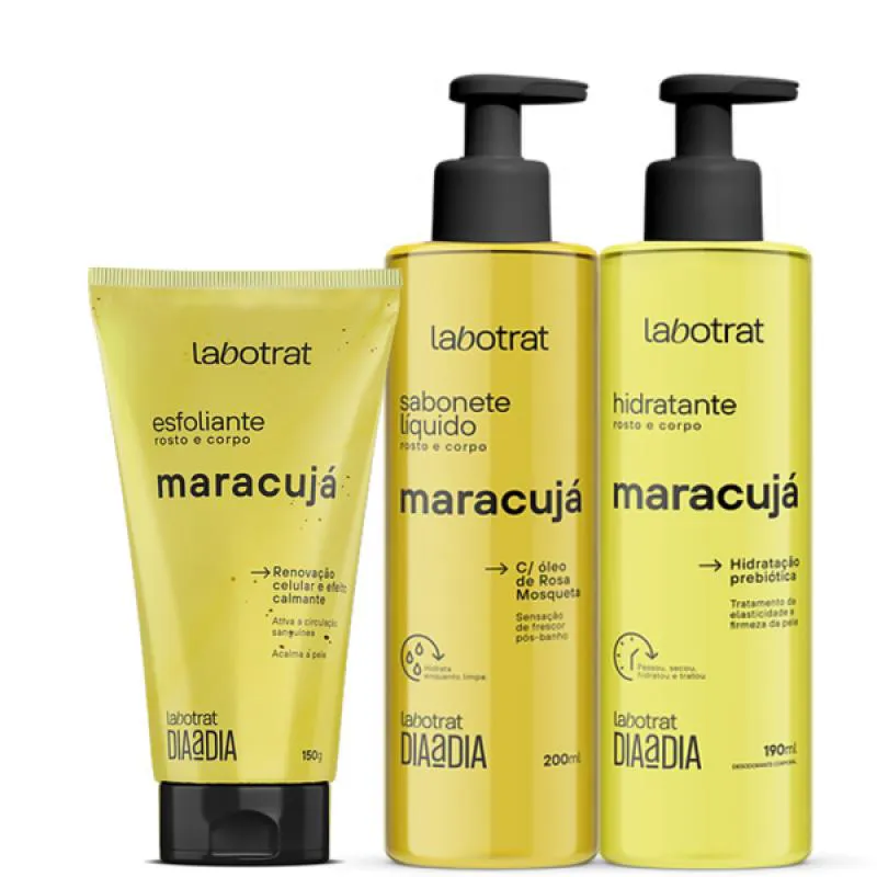 KIT DIA A DIA MARACUJá ESFO 150ML + SABO 200ML + HIDRA 190ML