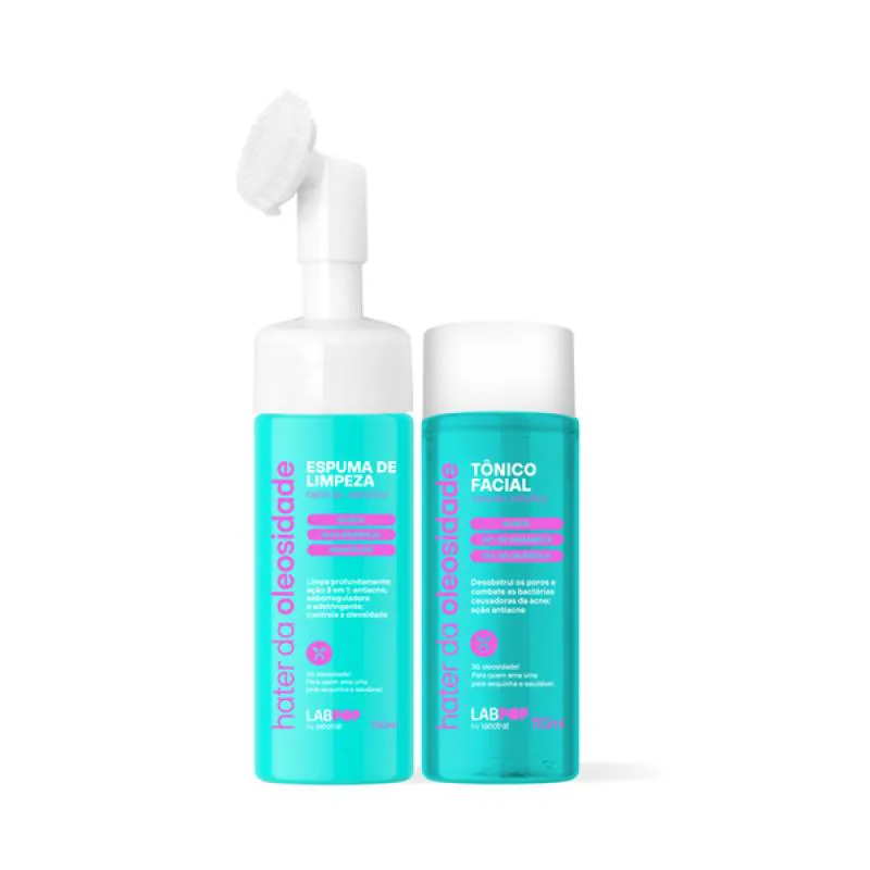 LABOTRAT LABPOP HATER DA OLEOSIDADE ESPUMA + TôNICO FACIAL