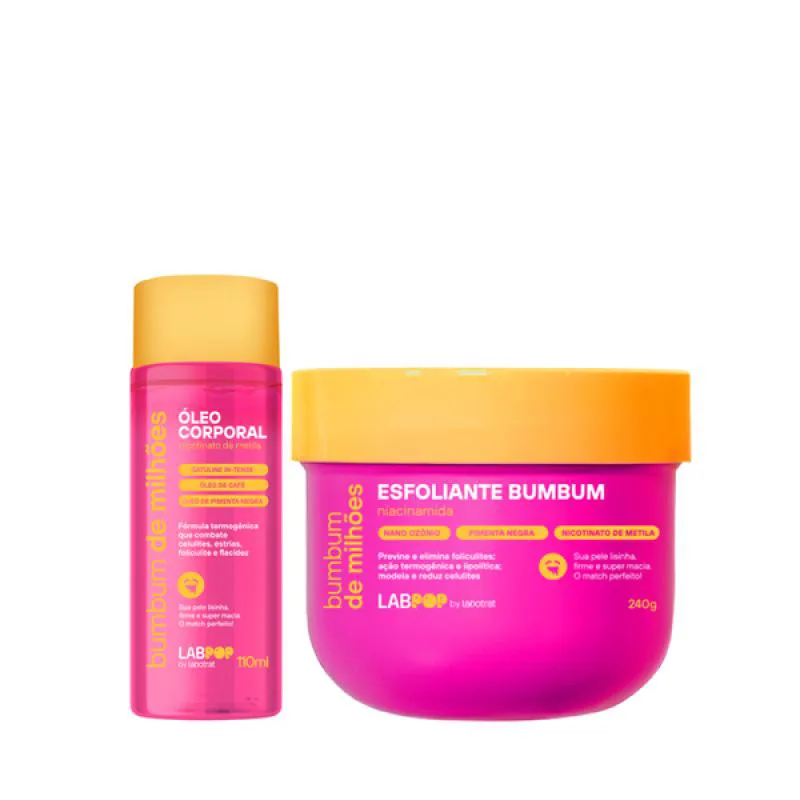 LABOTRAT LABPOP BUMBUM DE MILHõES ÓLEO + ESFOLIANTE