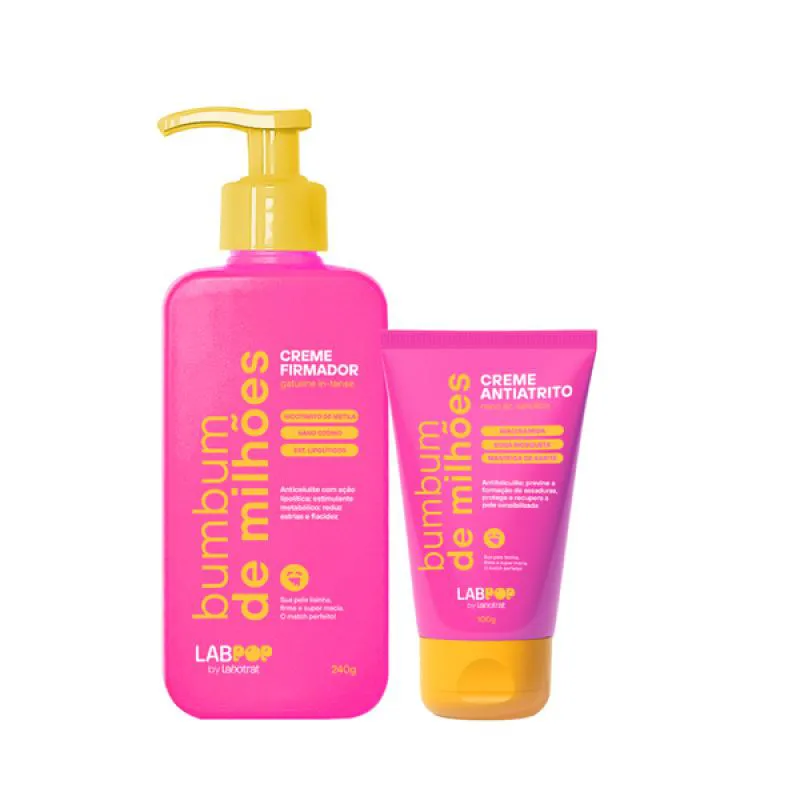 LABOTRAT LABPOP BUMBUM DE MILHõES CREME FIRMADOR + CREME ANTIATRITO