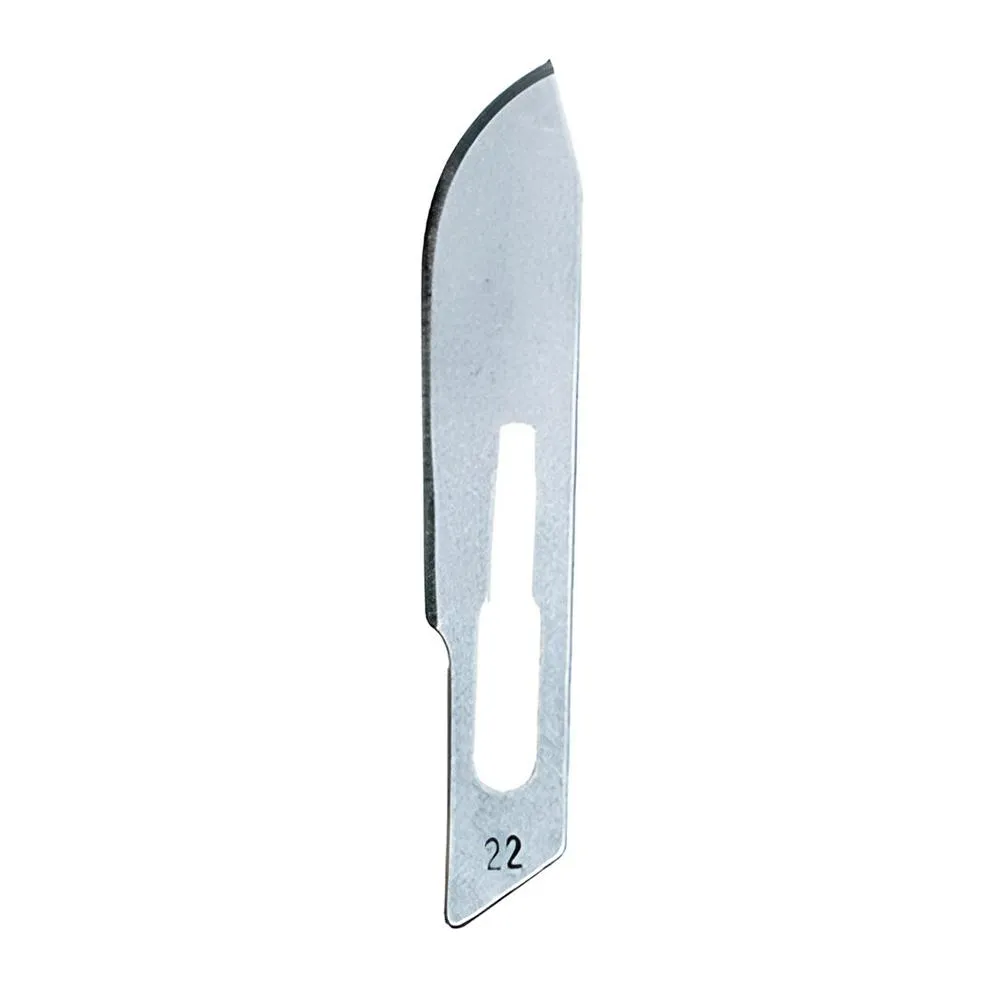 LâMINA DE BISTURI DE AçO CARBONO ESTéRIL CAIXA C/100 SOLIDOR 22