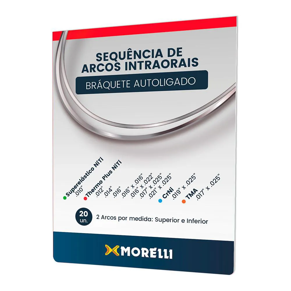 KIT DE ARCOS INTRAORAIS PARA BRáQUETES AUTOLIGADOS MORELLI