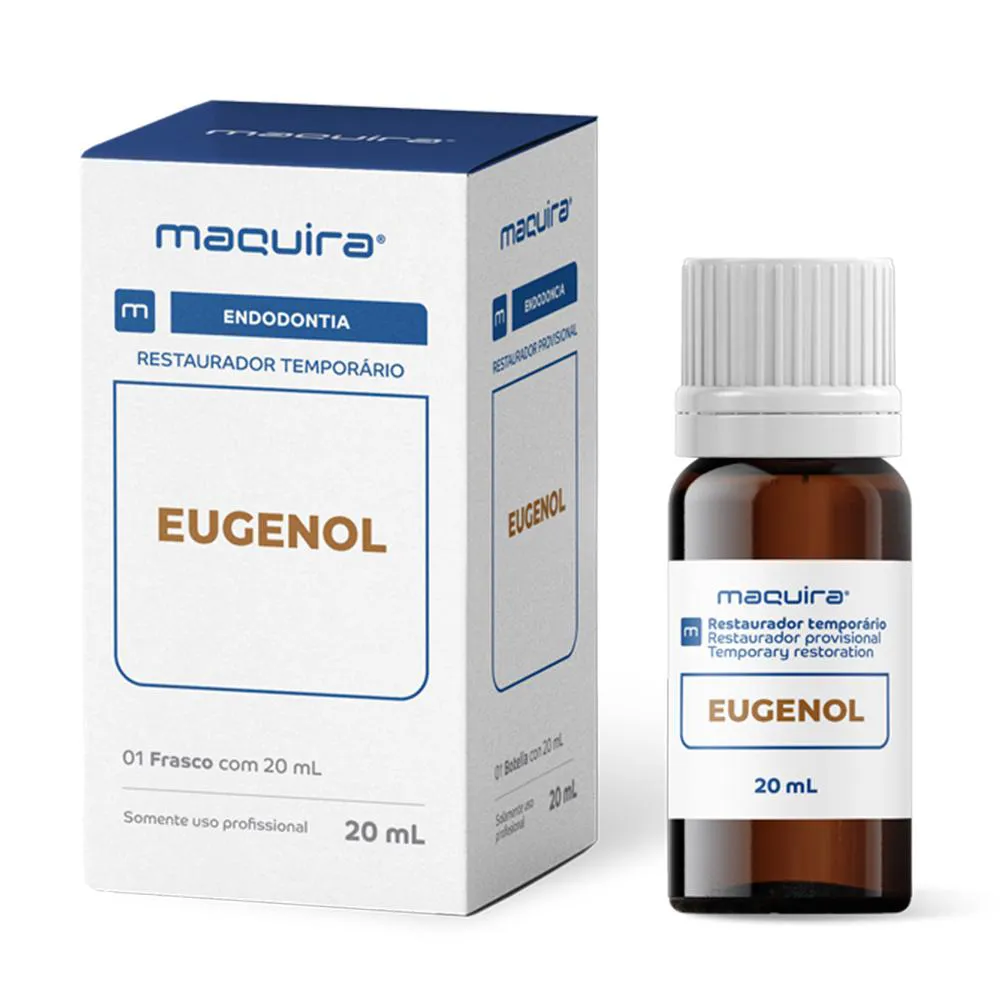 EUGENOL LíQUIDO RESTAURADOR TEMPORáRIO 20ML MAQUIRA
