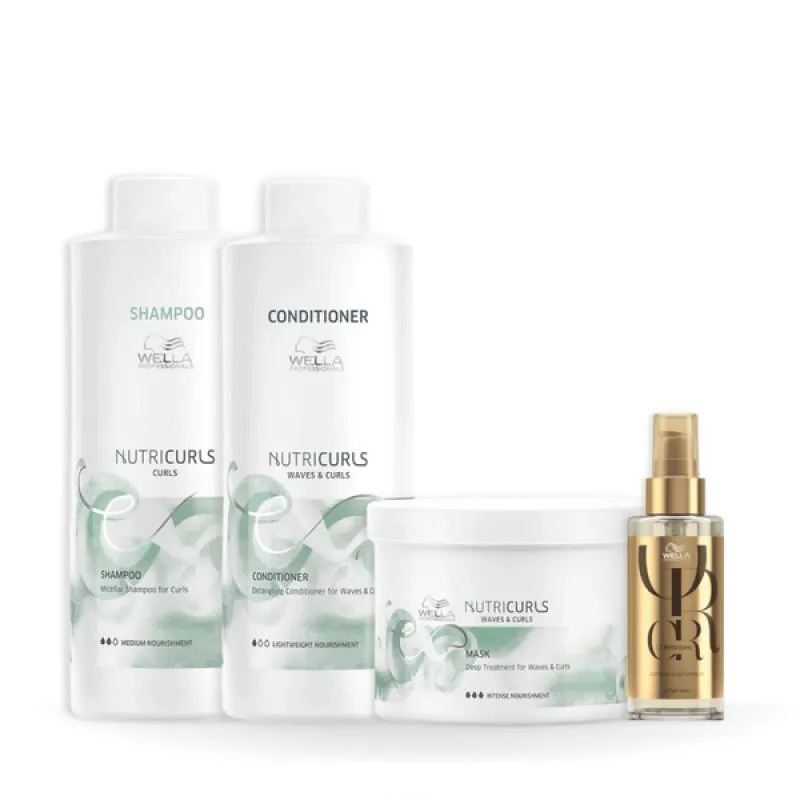 WELLA NUTRICURLS KIT COMPLETO SALãO + ÓLEO 100ML