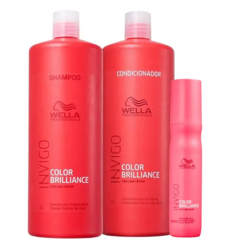 WELLA COLOR BRILLIANCE DUO SALãO + LEAVE-IN 150ML