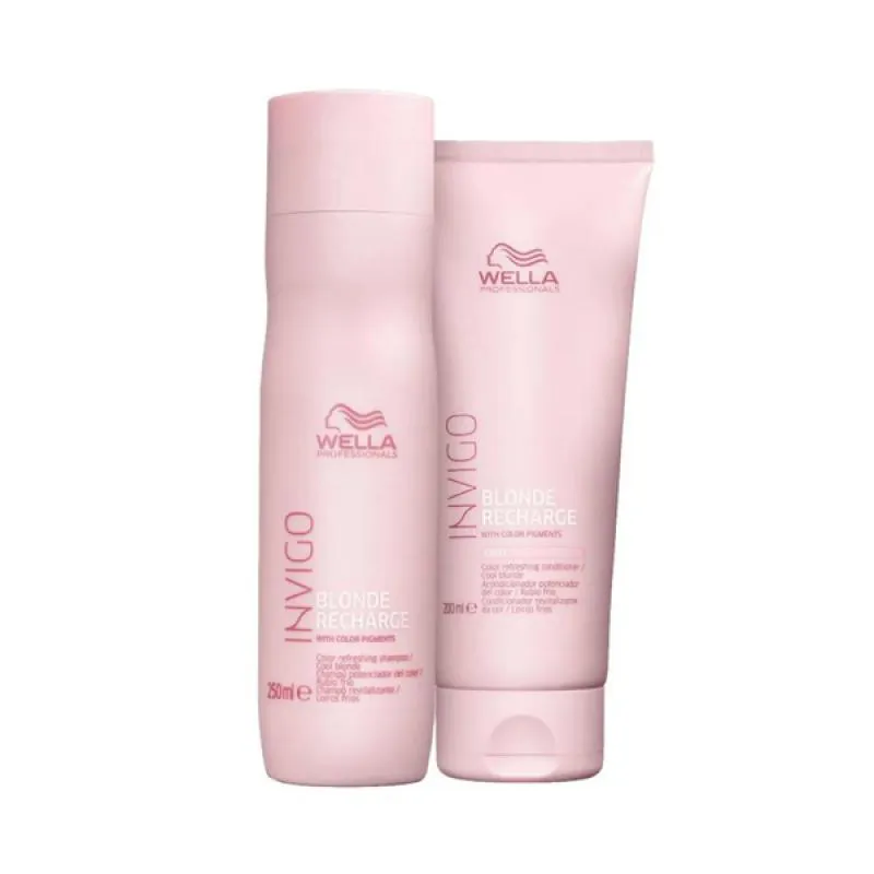WELLA BLONDE RECHARGE SHAMPOO 250ML + CONDICIONADOR 200ML