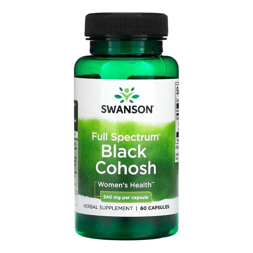 BLACK COHOSH 540MG SWANSON 60 CAPSULAS IMPORTADO