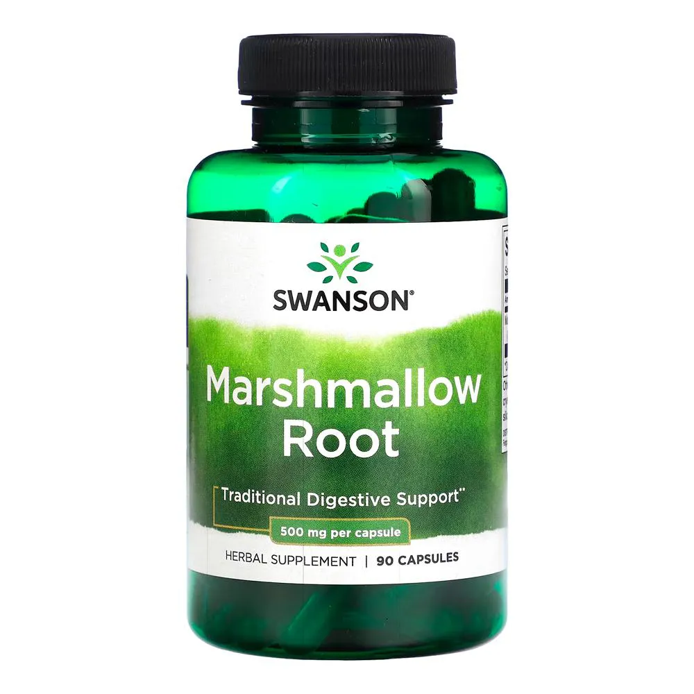 RAIZ DE MARSHMALLOW 500MG SWANSON 90 CáPSULAS IMPORTADO