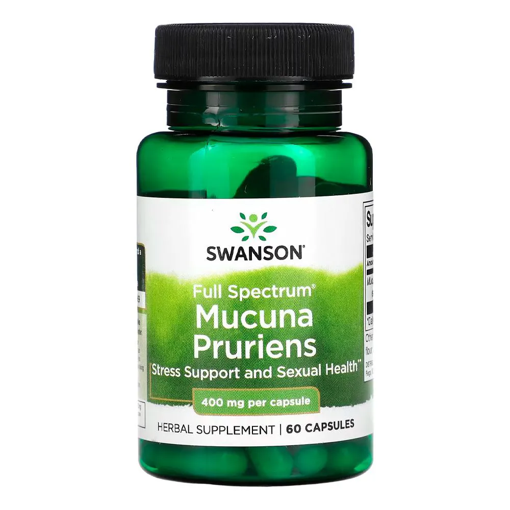 MUCUNA PRURIENS 400MG SWANSON 60 CAPSULAS IMPORTADO