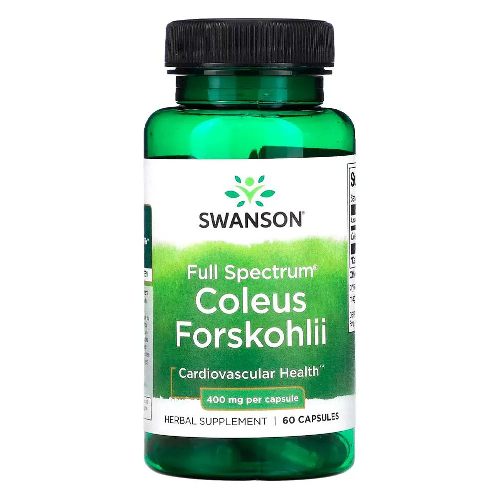 COLEUS FORSKOHLII 400MG SWANSON 60 CAPSULAS IMPORTADO