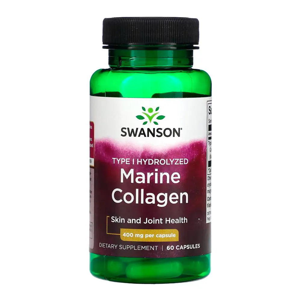 COLáGENO PEIXE HIDROLISADO SWANSON 60 CAPSULAS IMPORTADO