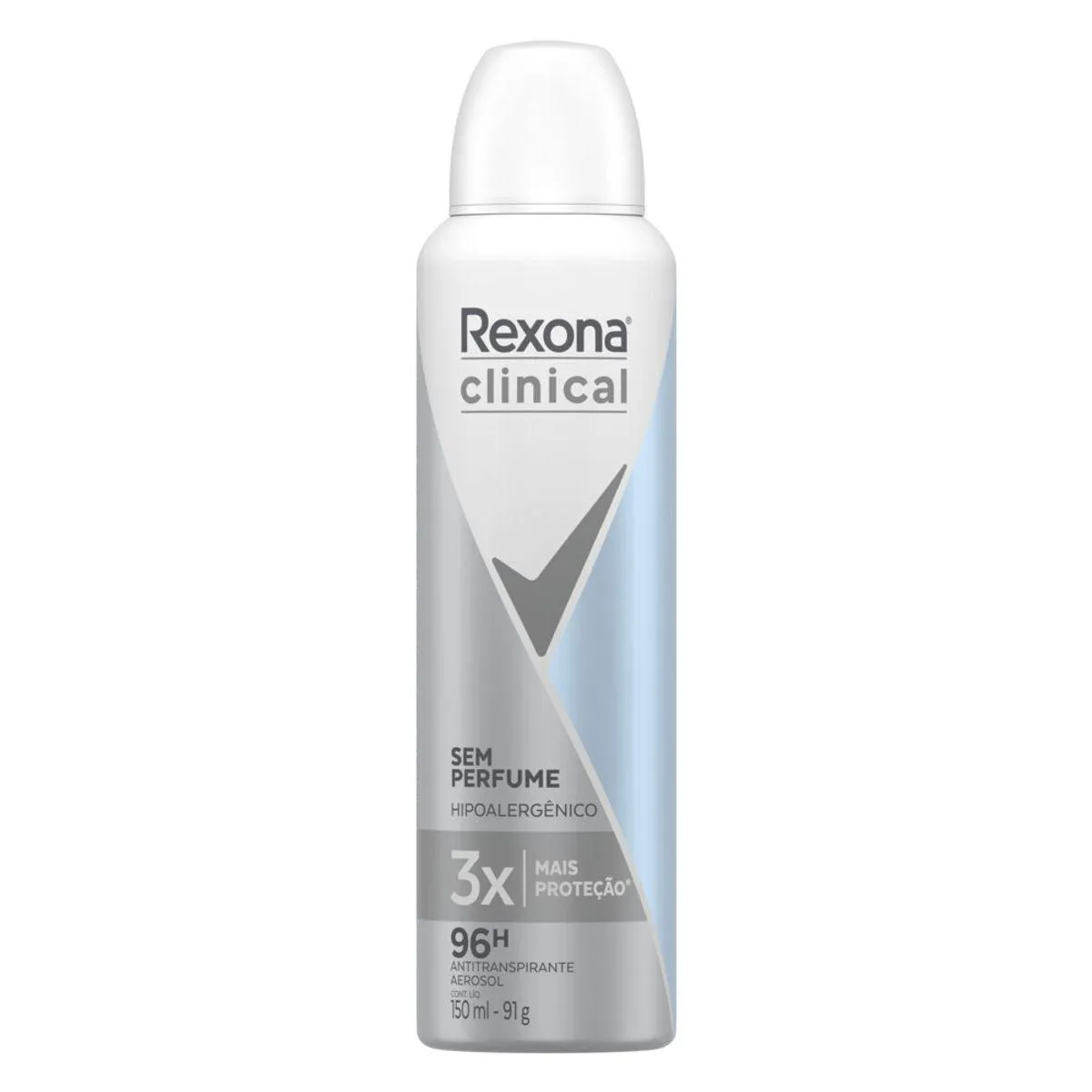 Desodorante Antitranspirante Aerosol Rexona Clinical Sem Perfume 96h 159ml