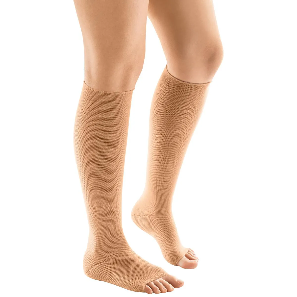 MEIA 3/4 FLAT STRONG VENOSAN - 30-40MMHG - ABERTA - BEGE - M - LONGA