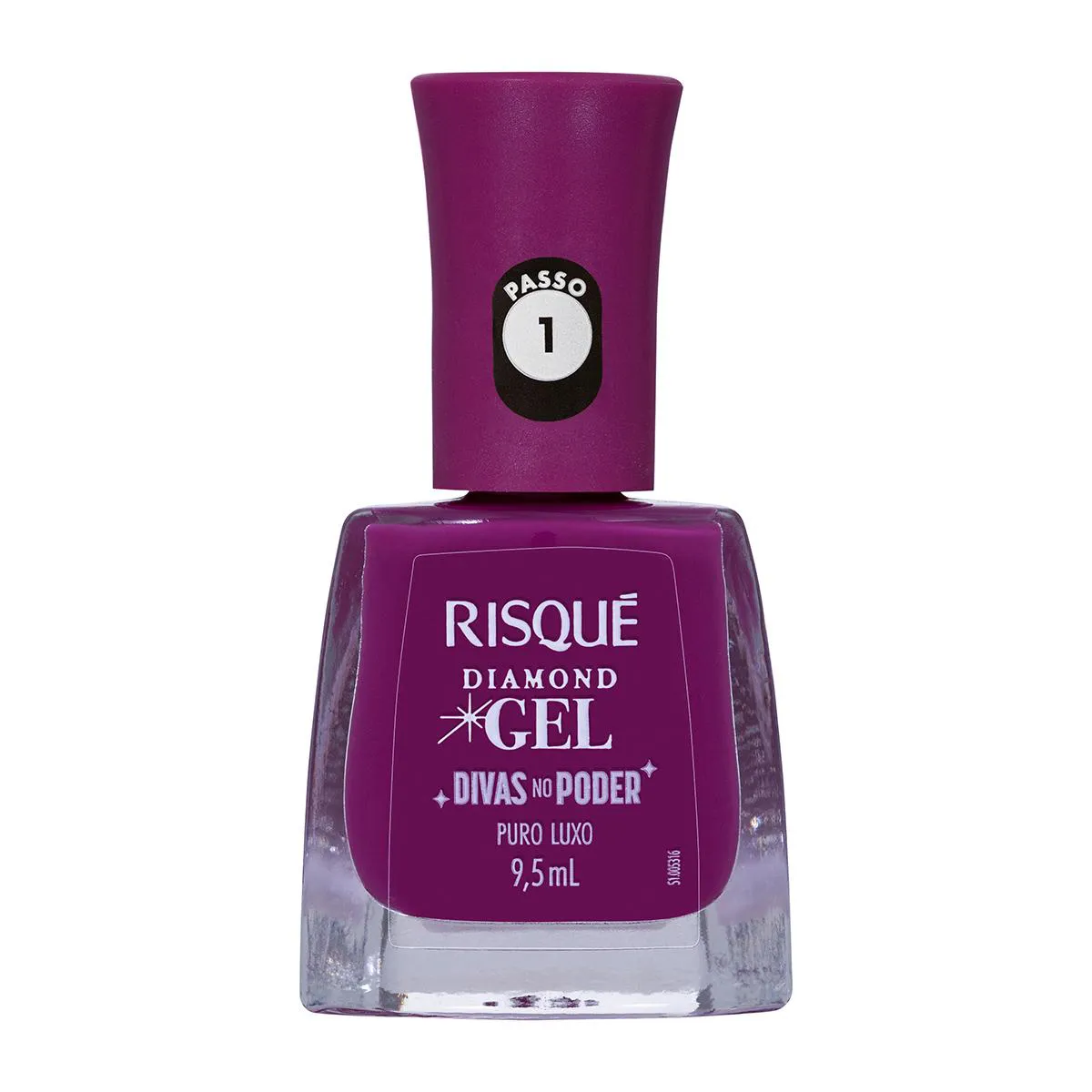 RISQUE ESMALTE DIAMOND GEL CREMOSO PURO LUXO 9,5ML 1217634 | Drogasil