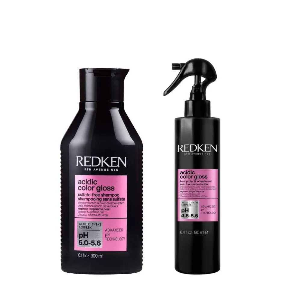 REDKEN ACIDIC COLOR GLOSS KIT SHAMPOO 300ML E LEAVE-IN 190ML
