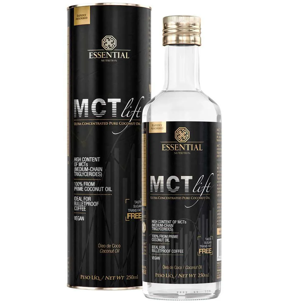 MCTLIFT ÓLEO DE CôCO PURO E ULTRAPURIFICADO - (250ML) - ESSENTIAL NUTRITION