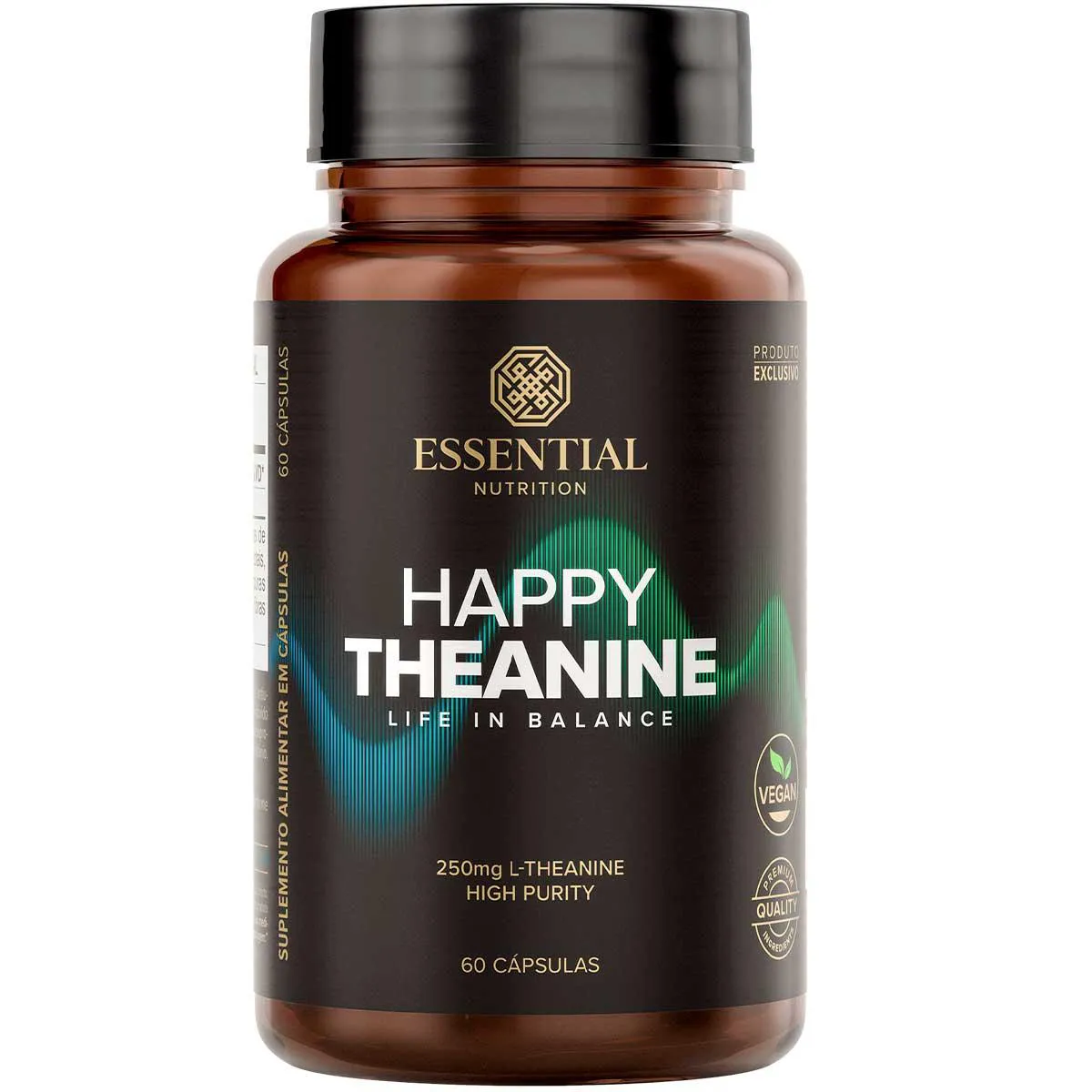 HAPPY THEANINE L-TEANINA PURA - 60 CAPS - ESSENTIAL NUTRITION