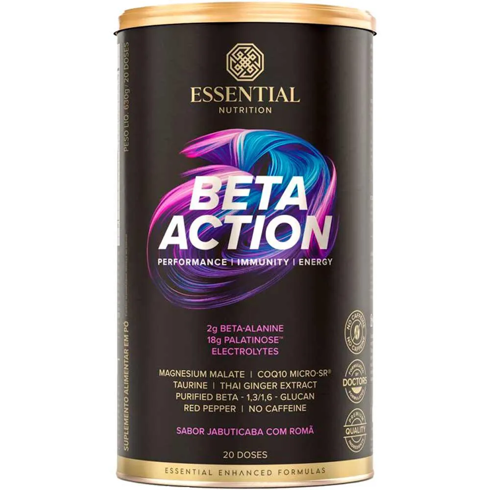 BETA ACTION PERFORMANCE + IMUNIDADE - JABUTICABA COM ROMA - (630G) - ESSENTIAL NUTRITION