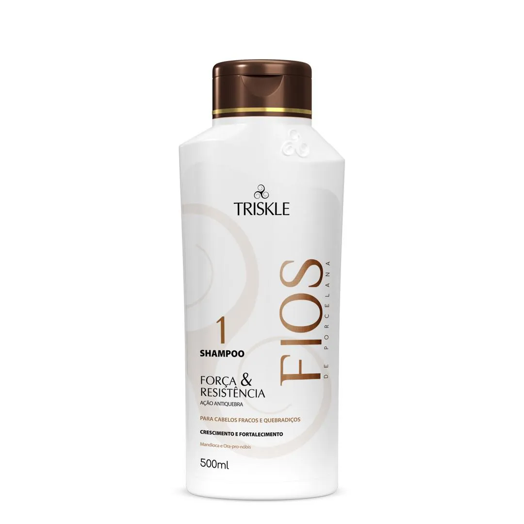 SHAMPOO FORçA E RESISTêNCIA - FIOS DE PORCELANA 500ML