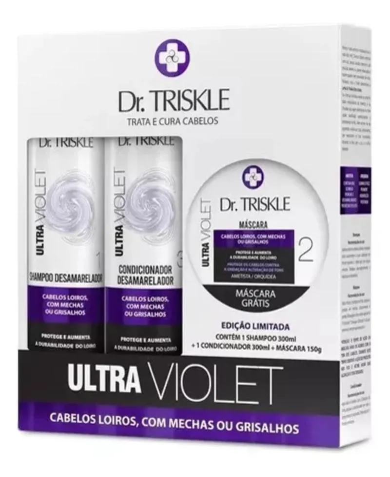 KIT ULTRA VIOLET - DR. TRISKLE (SH + COND+ MáSCARA)