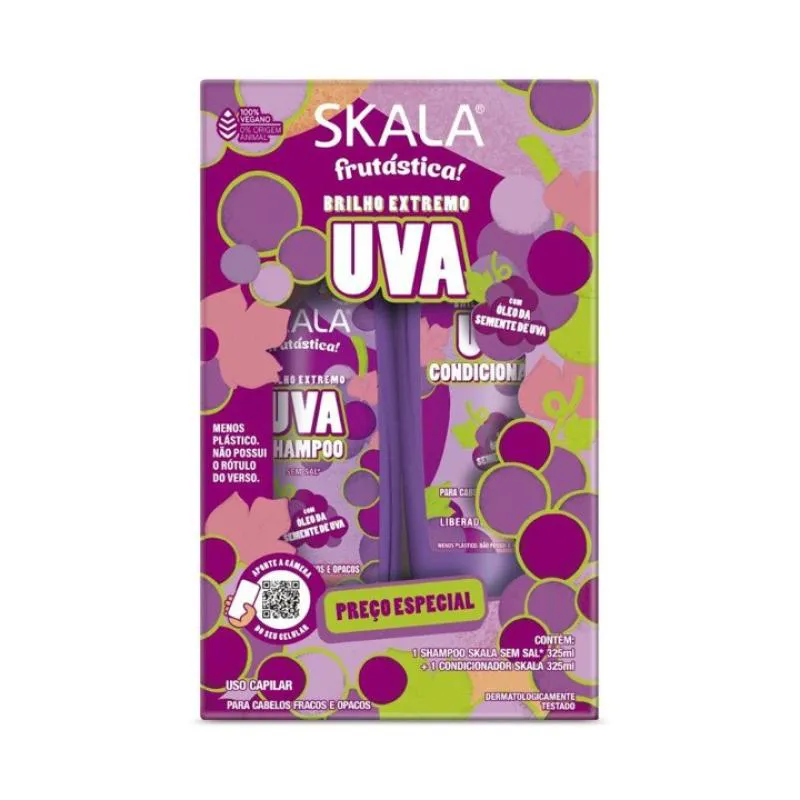 KIT SHAMPOO &AMP; CONDICIONADOR SKALA FRUTASTICA UVA 325ML